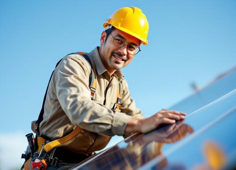 ベテラン職人による施工